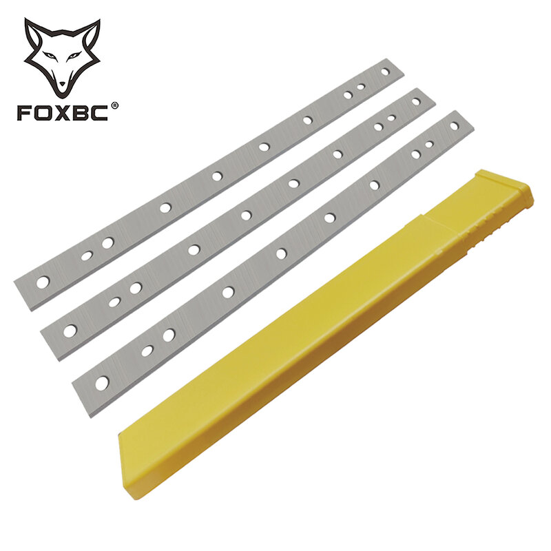 FOXBC – lames de remplacement de 13 pouces pour couteau de raboteuse à bois DeWalt DW735 DW735X, pour le travail du bois, lot de 3