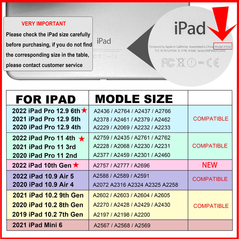 Чехол для Ipad 7-го поколения, планшетофон для IPad Pro 11, планшетов для IPad 2021, Ipad 9th/8/7 Air 5 Air 4 Pro 12,9, 6th, 5th, 4th Mini 6