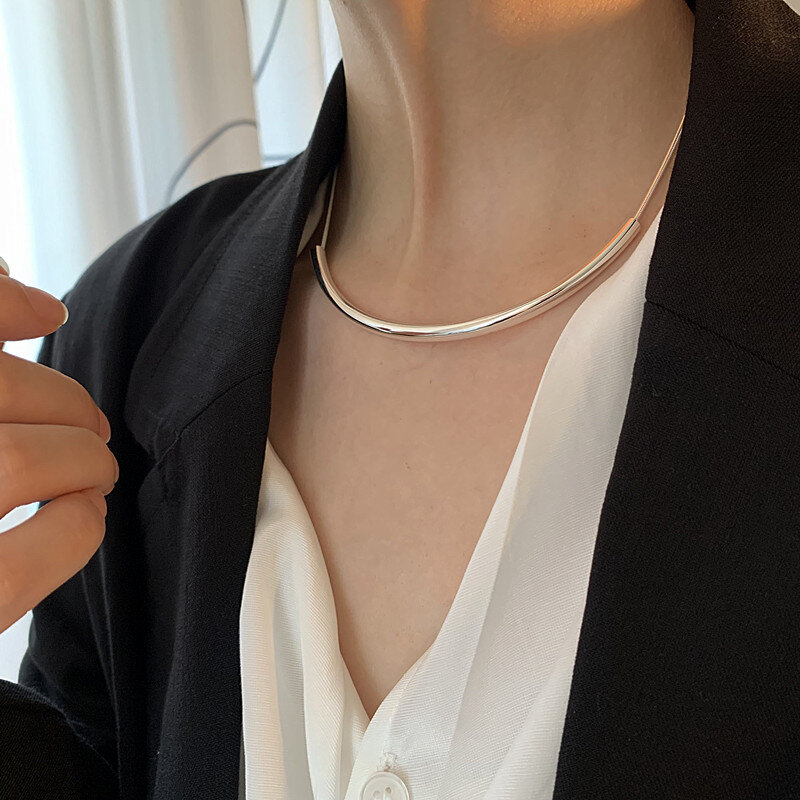 Женское Ожерелье-чокер из серебра 925 пробы с цирконом