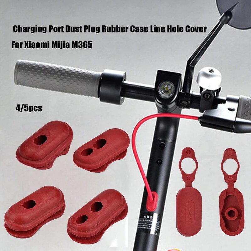 Scooter elétrico Peças de Reposição para Xiaomi M365, Acessórios Skate, Dust Plug Case, Charge Port Cover, Scooters