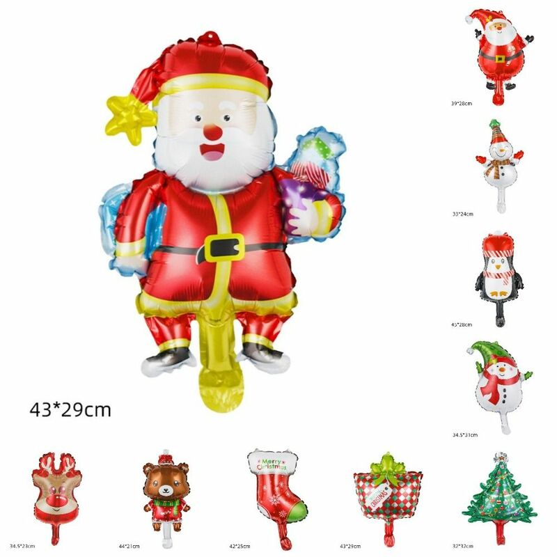 Алюминиевая пленка Рождественский фольгированный шар Пингвин Рождественская елка Снеговик шар Снеговик олень Санта Клаус воздушный шар