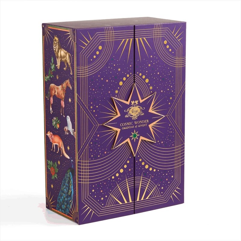 Prodotto personalizzato all'ingrosso di lusso 12 24 giorni cassetto in cartone regalo confezione di cioccolato scatola calendario dell'avvento personalizzata