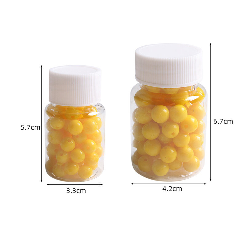 1 Bottle Floating Ball Bait Corn Flavor Fishing Float Beads Bottled Silicone Soft Baits Silica Gel 8mm/10mm/14mm Fishing Lure