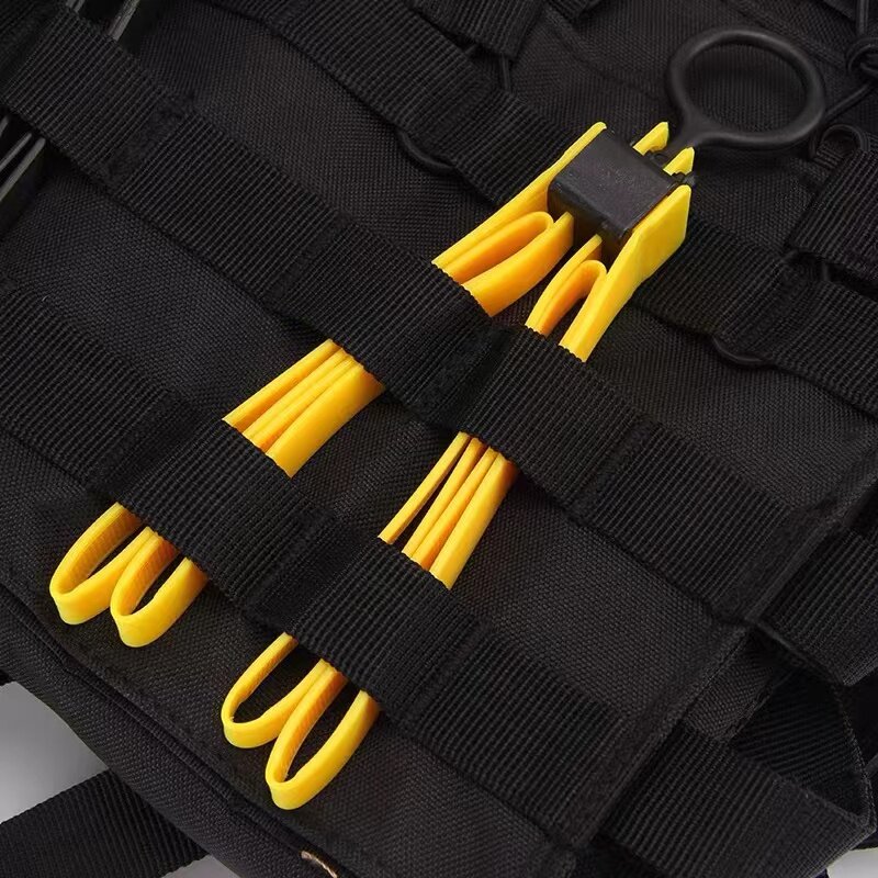 DulPlastic-Équipement de sport militaire jaune, menottes de bande, câble de poulet, sangle décorative, Tmc