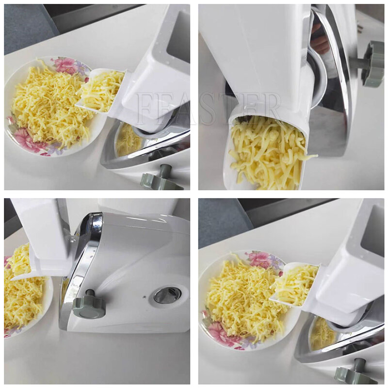 Máquina trituradora de queso eléctrica, rallador de queso, rebanadora multifuncional, 220V