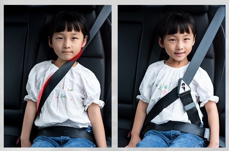 For Children Kids Car Safety Belt Adjustable Seat Belt Correction Tape Universal Car Baby Safety Seat Strap Belt Buckle Adjuster