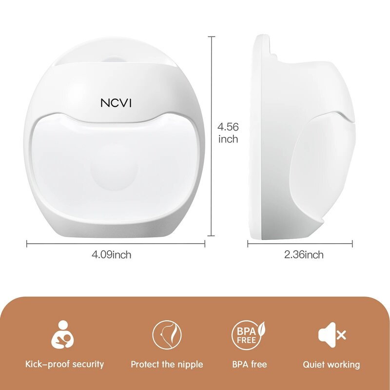 NCVI – tire-lait manuel Portable, collecteur de lait maternel, mains libres et Portable, Expression naturelle, essentiels d'allaitement