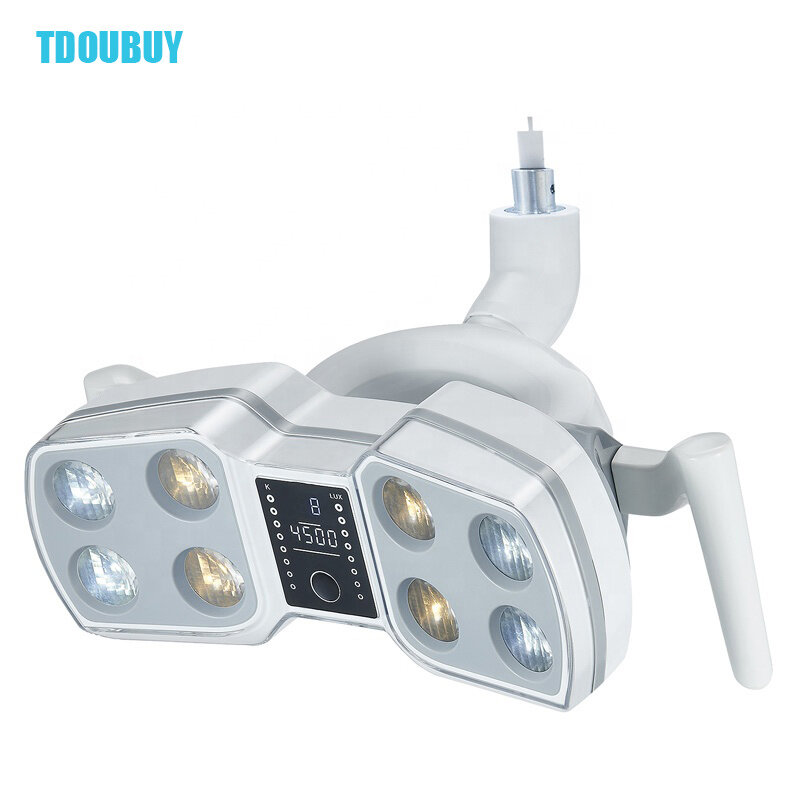 New Dental Operating Lamp Is Used For Dental Chair Lighting, Induction And Touch Screen Key Adjustment, Yellow+Whit LightTDOUBUY