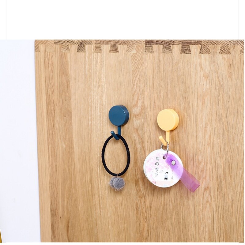 Self Adhesive Wall Hook Strong Without Drilling Coat Bag Bathroom Door Kitchen Towel Hanger Hooks Home Storage Accessories