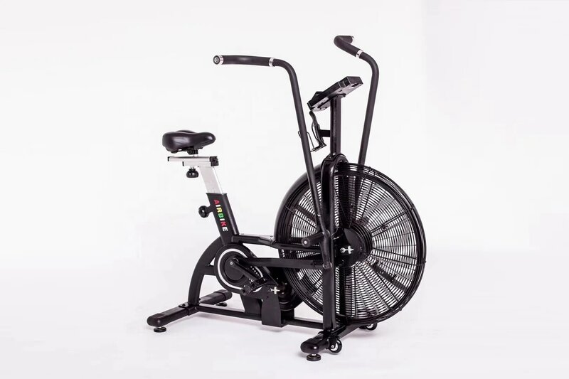 จักรยานอากาศที่นั่งจักรยานออกกำลังกายในร่มสำหรับยิมฟิตเนสเครื่องพัดลมแบบคาร์ดิโอใหม่