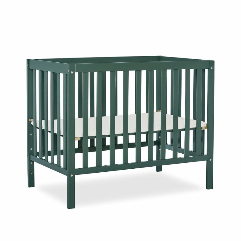 4-in-1 Convertible Mini Crib, Olive