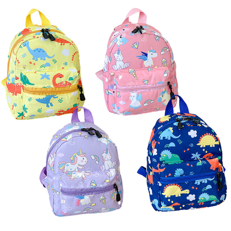 어린이 만화 공룡 유니콘 백팩, 십대 귀여운 유치원 책가방, 방수 책 가방, 소년 소녀 동물 가방