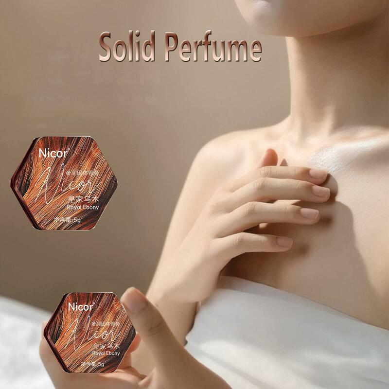 Perfume de bálsamo fresco portátil, bálsamo de bolso, perfeito para uso em viagens, fragrância natural, creme parfume para homens e mulheres