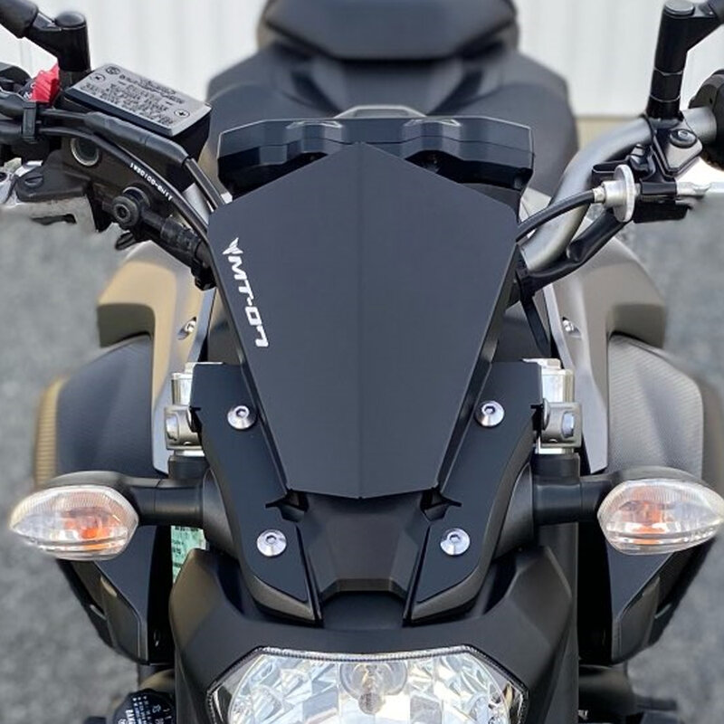 For Yamaha MT07 MT-07 MT 07 2013 2014 2015 2016 2017 CNC Motorcycle Windshield Front Air Deflector Smoke Carbon Look Accessories