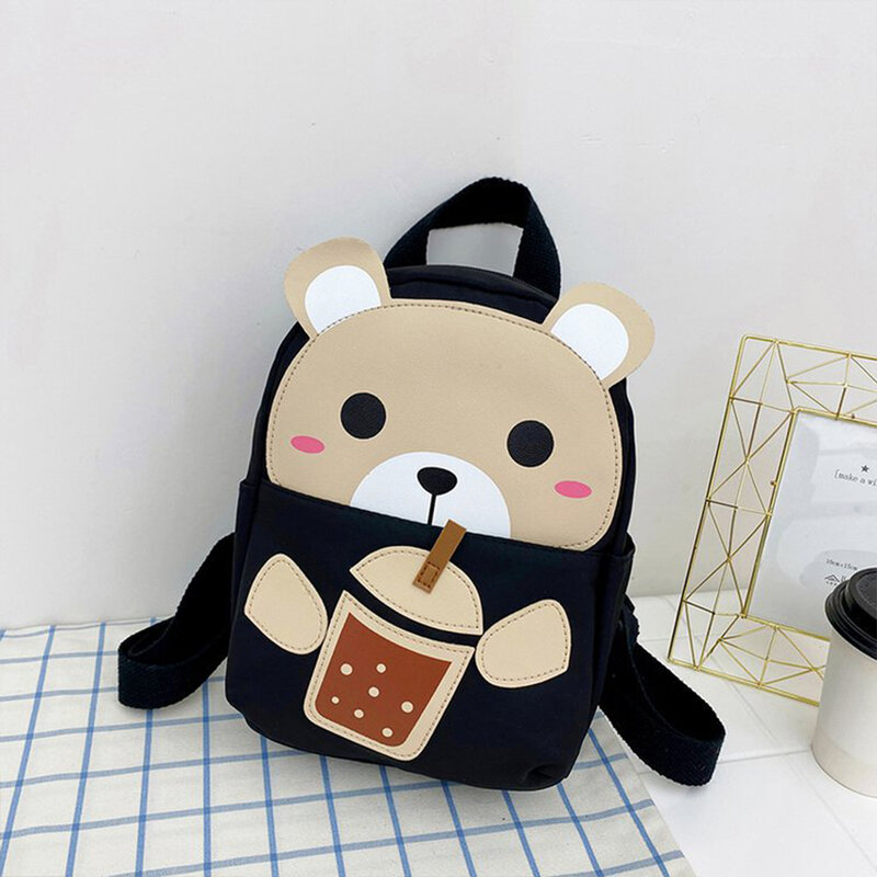 Newly Arrived Personalized Name Boy And Girl Cute Cartoon Kindergarten Backpack Customized Cute Bear Children's Bag Snack Bag