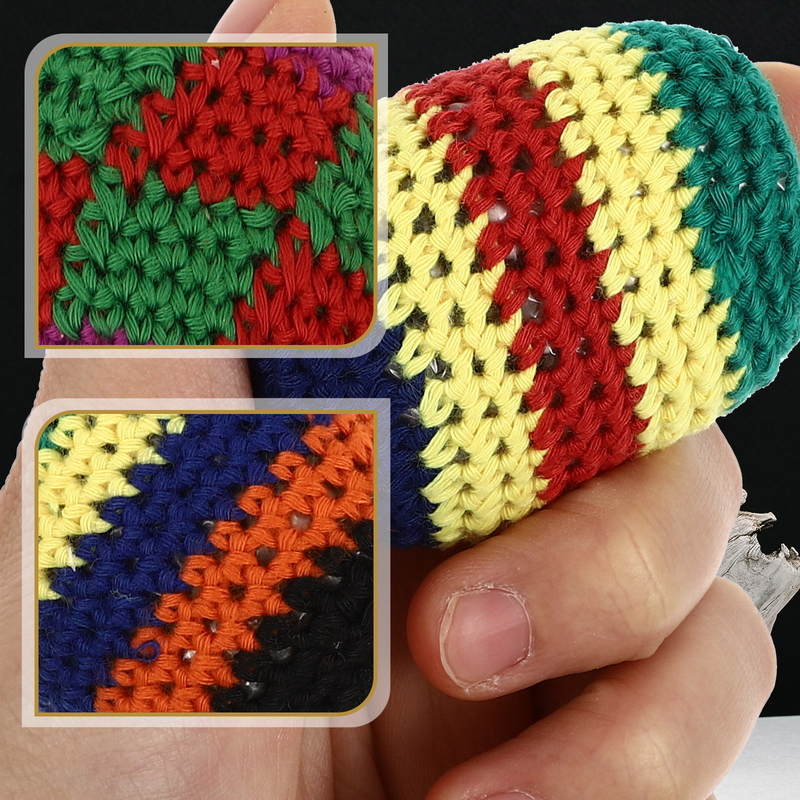 5Pcs Hacky Balls Crochet Knitted Sacks Kickballs Hand Woven Juggling Sacks For Home Shop Intellectual Development Wool Sandbag