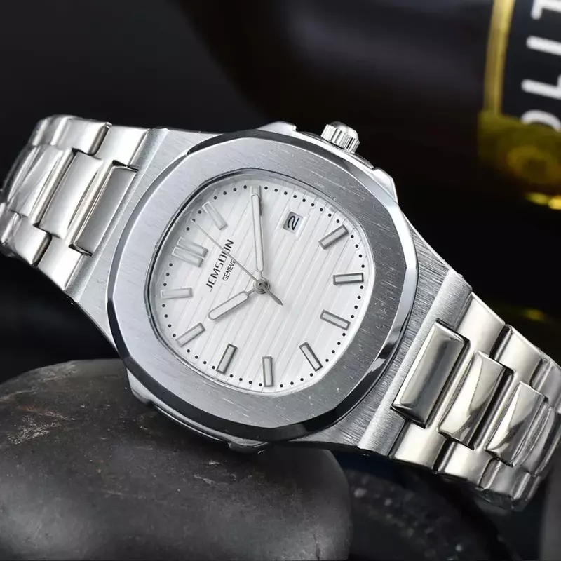 Relógio de pulso de quartzo impermeável masculino, Marca Original, Casual, Automático, Data, Luxo, Negócios, Jóias, Moda, AAAAA