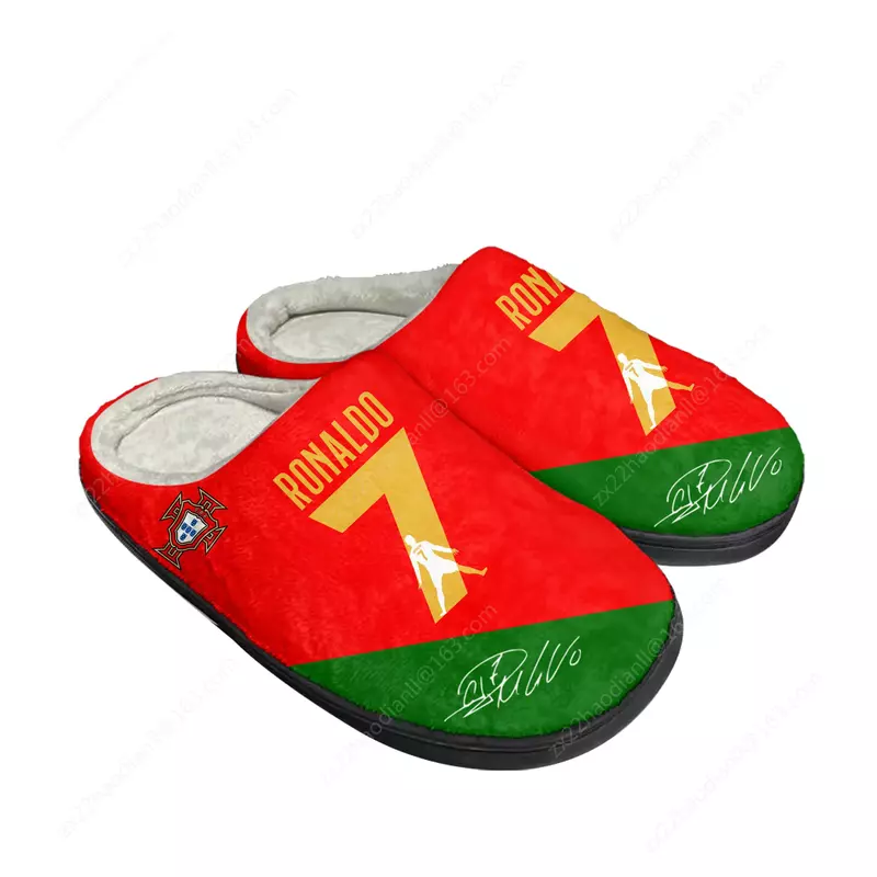 Pantofole in cotone per la casa AI Najd uomo donna CR7 Cristiano Ronaldo Nassr Aalami Faris No 7 portogallo peluche pantofola termica scarpe personalizzate