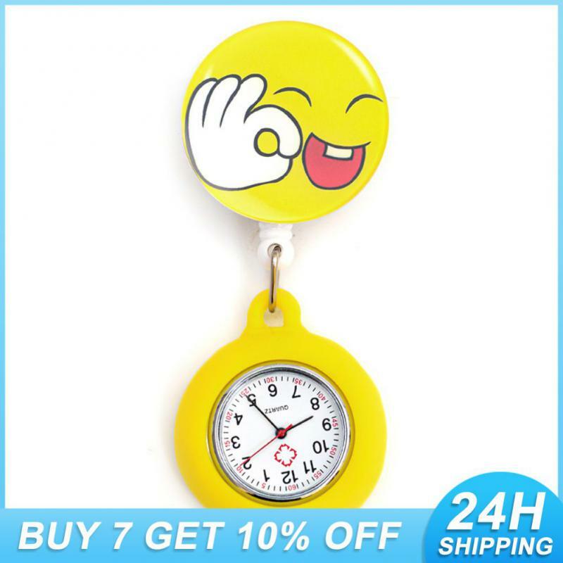 1 Stück Cartoon Modelle Taschenuhren Geschenke schöne bunte Taschenuhren auffällige Uhr versenkbare einzigartige Uhr