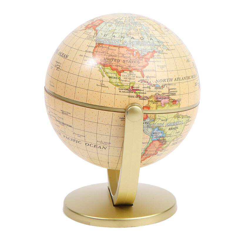 Mapa del mundo del globo de la tierra terrestre con soporte, juguete educativo de geografía, decoración del hogar, adorno de oficina, regalo para niños
