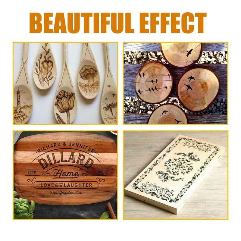 Wood Burning Gel Multifunction DIY Pyrography Accessory For Leather Cloth Combustion Gel Easy To Apply Burn Paste For Wood Craft
