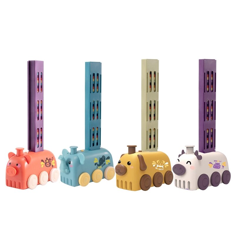 Colorful Block Set with Electric Car for Kid’s Early Learning Education