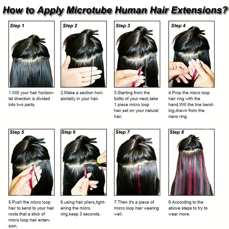 Een Doos 500 Stuks Siliconen Gevoerde Koperen Micro Ringen Voor Pruik Vlechten Hair Extensions Microchip Tool Extensions Kapsalon Accessoires