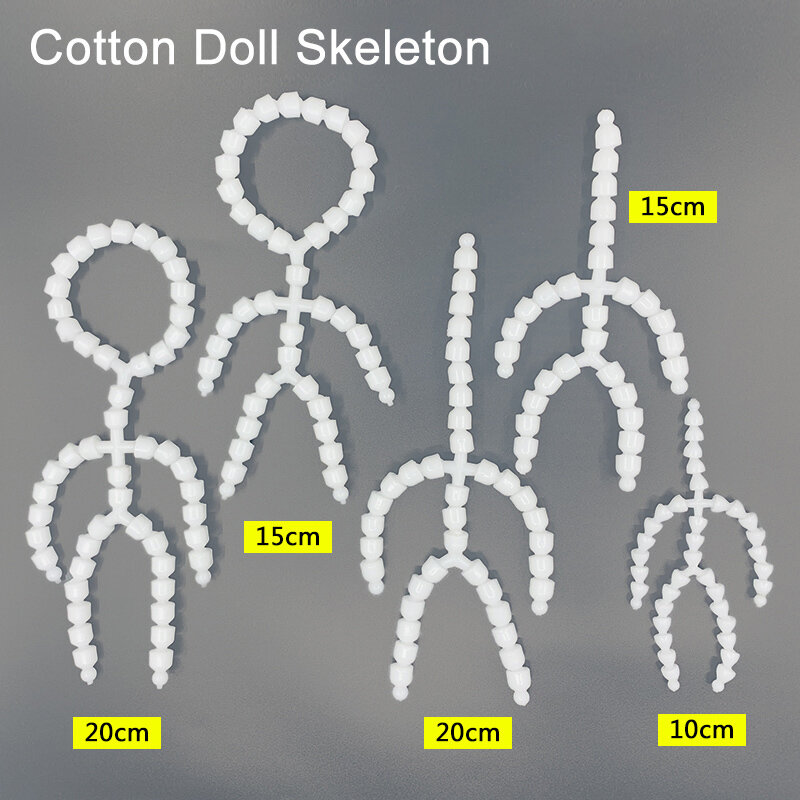Esqueleto de muñeca de algodón de 10cm, 15cm y 20cm, una herramienta para infusiones el alma de las muñecas de algodón, un esqueleto silencioso especial para muñecas, 9,5mm