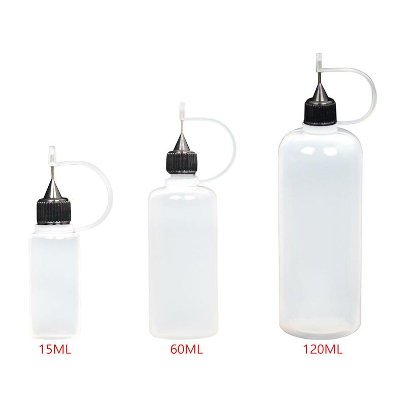 精密チップボトル、ピンチッププラスチックボトル、液体を簡単に詰めやすい、10個