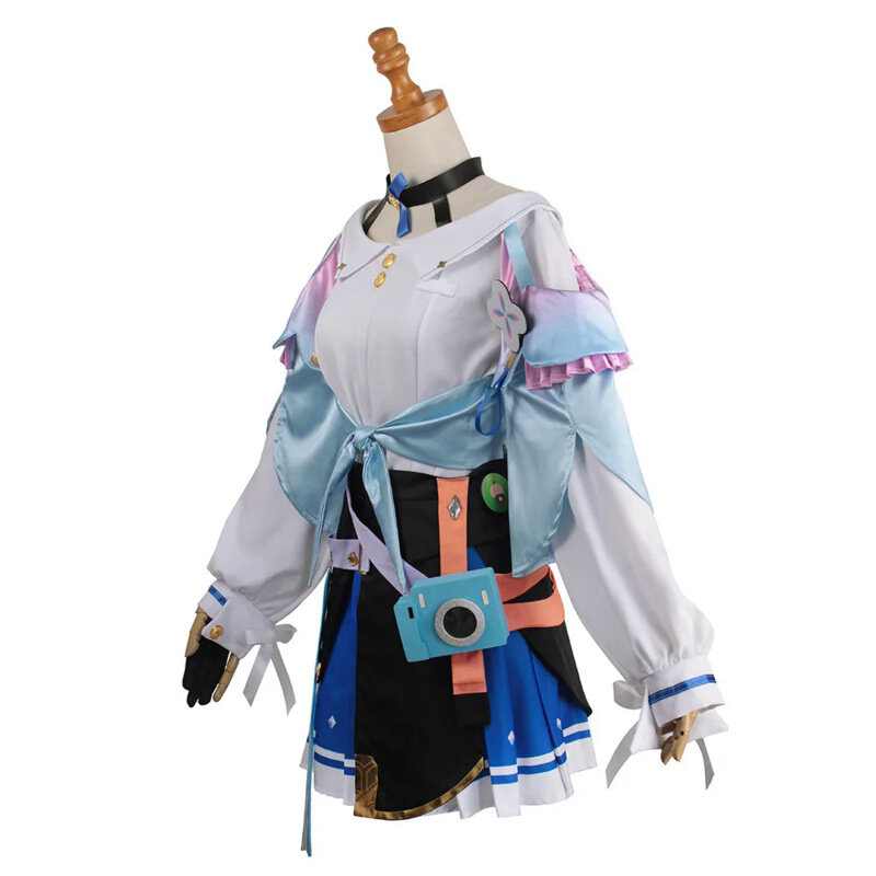 Game Honkai Star Rail 7th March Cosplay Costume Shoes Uniform Outfit Halloween Party Women Pink Wig March 7th Cosplay Costume