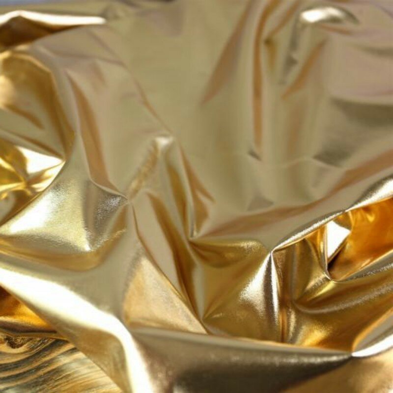 อุปกรณ์ถ่ายภาพการตั้งครรภ์ Golden Silver Spandex เงาผ้ายืด DIY วัสดุสตูดิโอ Photoshoot Props 0.5x1.45m