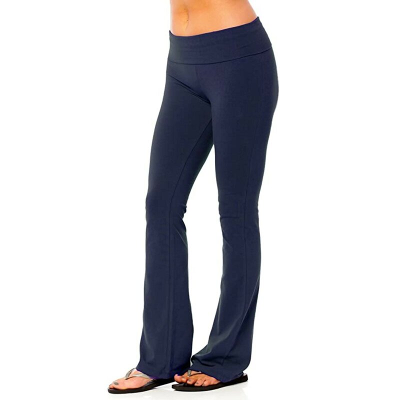 Pantalon évasé taille moyenne pour femme, TUNIControl, entraînement, long fjElastic, streetwear décontracté, leggings à la mode, bas, 2023