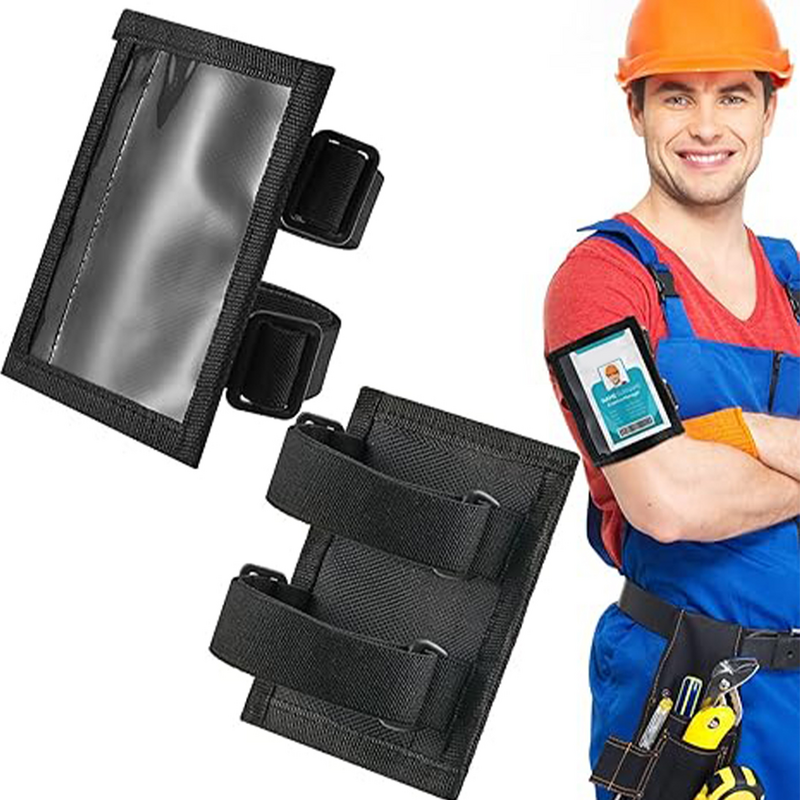 Arm Id Security Badge Holder Tool fasce elastiche supporti di copertura protettiva fascia da braccio per uomo lavoratore entraining Mens