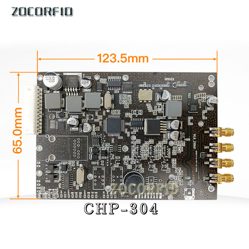 Tech de lecteur d'étiquettes UHF pour Ardu37Raspberry, 4 canaux, RS232, 485, USB Wigan26, 34 Interfance, 860-960Mhz