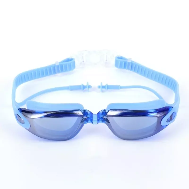 Men's and women's adult goggles, swimming goggles, earplugs, professional swimming pool glasses, anti fog optical waterproof gla