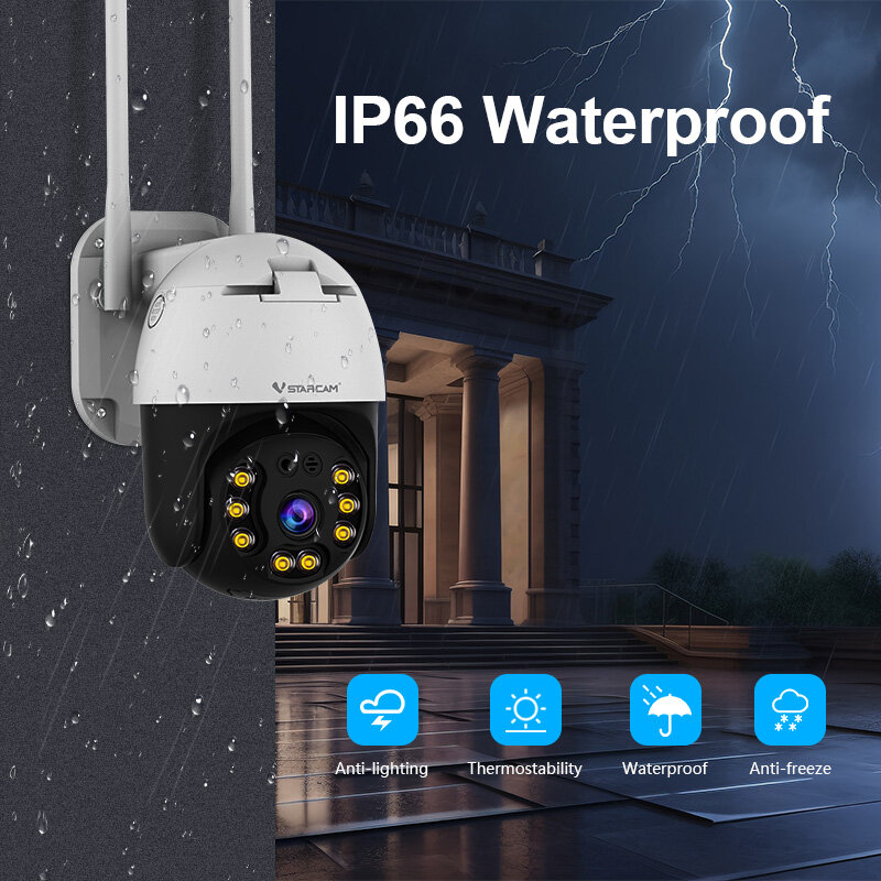 Vstarcam 1080P PTZ Wifi IP Camera 3MP Outdoor Color Night Vision AI Human Detect Wireless Camera P2P Audio CCTV Surveillance Cam