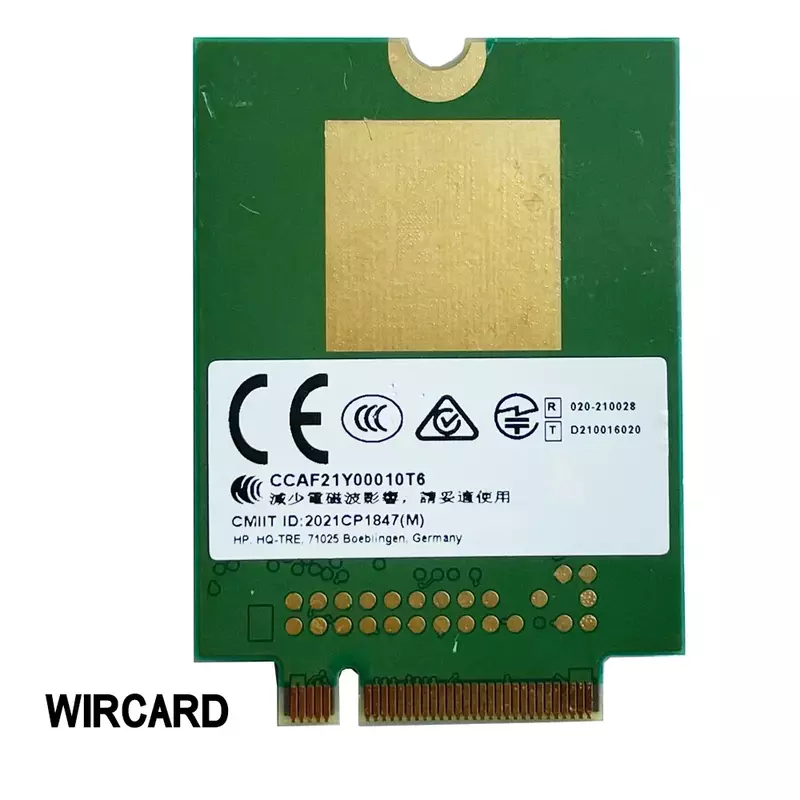 Wircard โมดูล L860-GL-16 LTE CAT16 M.2โมดูลสำหรับ4G L860-GL M52040-005 4G โมเด็ม M.2 NGFF สำหรับ HP แล็ปท็อป