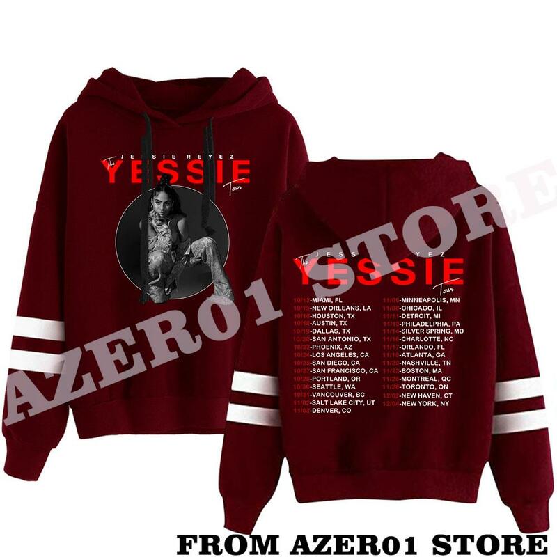 Jessie reyez jessiereyez tour merch hoodies inverno streetwear moletom com capuz de manga comprida com capuz
