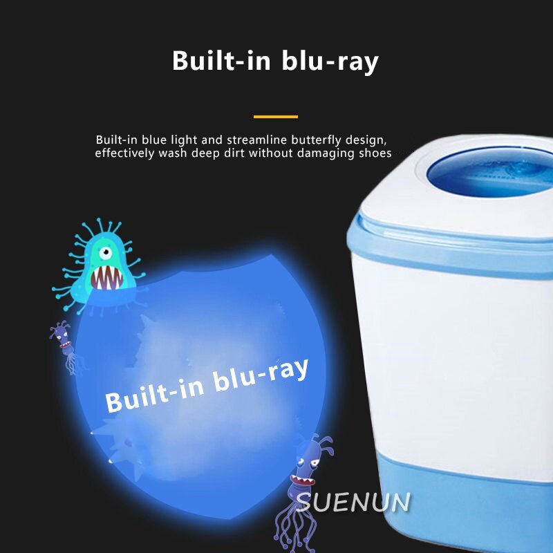 La nuova lavatrice per scarpe è una lavatrice e una lavatrice per scarpe per uso domestico staccabili con antibatterico A luce blu integrato
