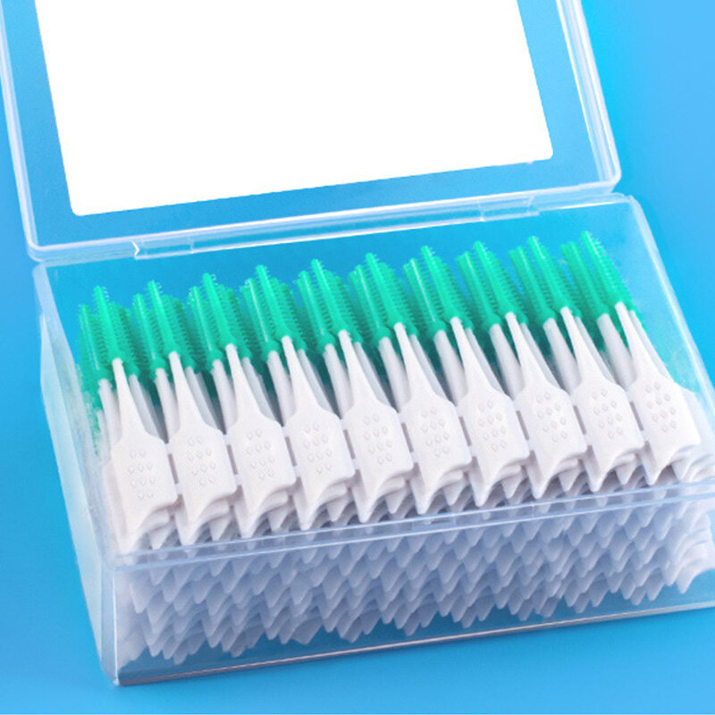 Spazzole interdentali stuzzicadenti in Silicone filo interdentale igiene orale pulizia dei denti setole morbide pulisci tra i denti spazzolino da denti