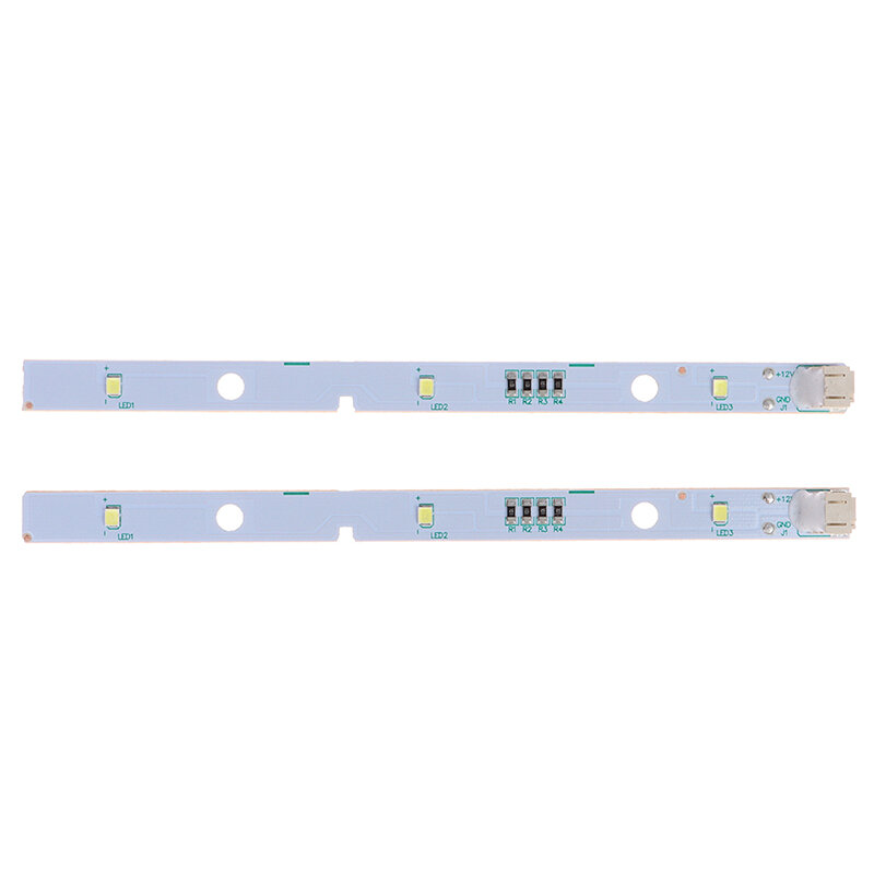 2 Buah Strip LED Bilah Lampu Freezer untuk RONGSHENG/ HISENSE Kulkas Lampu LED E349766 MDDZ-162A 1629348 DC12V 2W