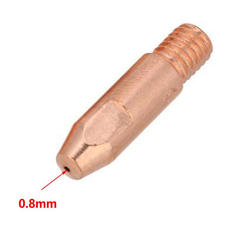 Kontak tembaga pekerjaan logam pemasangan mudah kualitas tinggi 0.8/1.0/1.2mm kontak tembaga untuk Binzel 24KD struktur sederhana