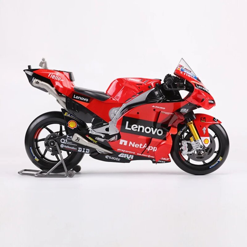 Maiisto-Motocicleta Simulação Modelo Coleção, Moto GP, Ducati, Lenovo Team, Liga, Presente, 1:18