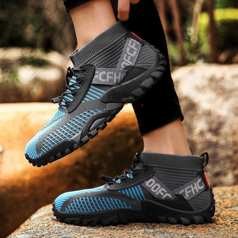 2023รองเท้าผู้ชายกันลื่นแห้งเร็ว, รองเท้าลุยน้ำตกปลารองเท้าผู้หญิงรองเท้าผ้าใบสำหรับฤดูร้อนระบายอากาศได้ดี