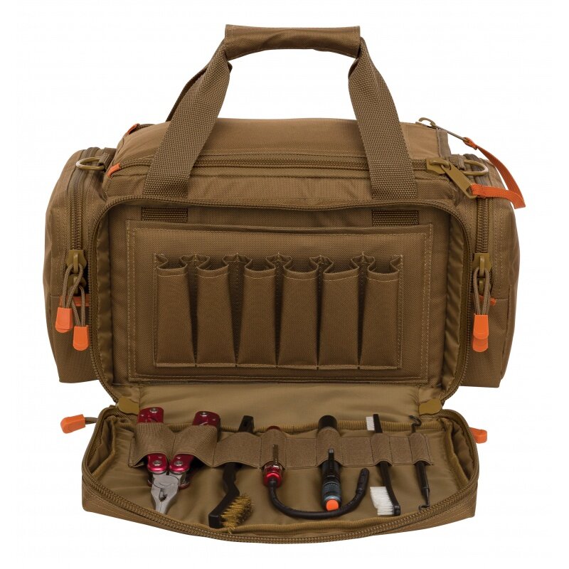 Fieldline Pro Deluxe Range Bag, Large, Brown, 1 Ammo Gun Case, 4 Piece, Polyester, 7.5 in x 11.3 in
