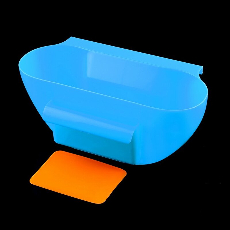 Boîte de rangement des déchets de cuisine en plastique, support de seau suspendu pour armoire de bureau