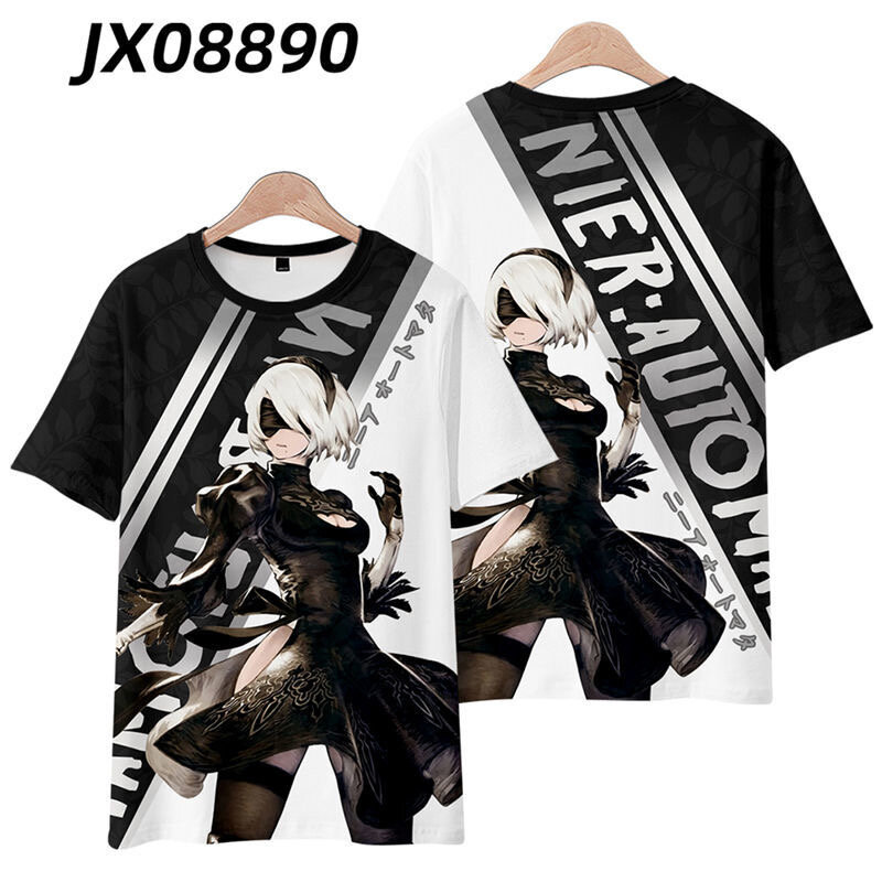 Game NieR:Automata stampa 3D Kimono giapponese Haori Yukata Cosplay t-shirt moda estate Casual Cool manica corta Streetwear
