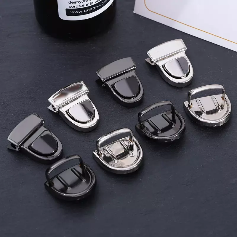 5/10pcs Metal Locks Bag Clasp Catch Buckles for Handbag Purse Craft Bag Accessories Totes Closures Snap Clasps Buckle Fasteners