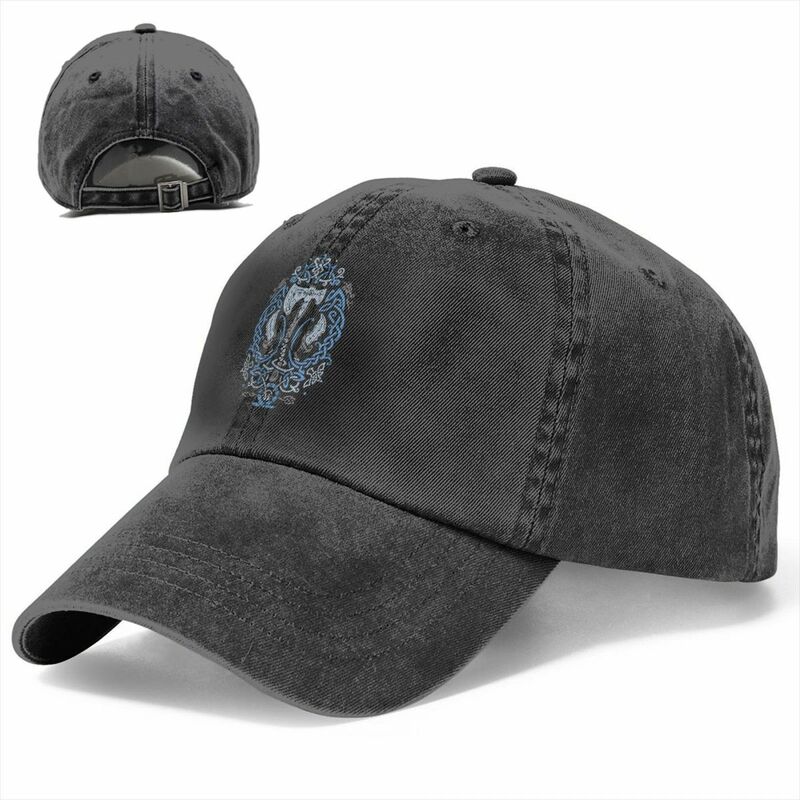 재미있는 전쟁 라그나로크 유니섹스 야구 모자, 고민 데님 모자, 캐주얼 야외 운동, 구조화 되지 않은 부드러운 모자