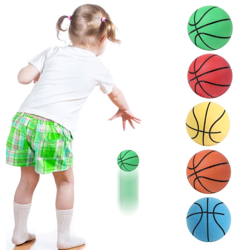 Mini Bola Olahraga Karet Bola Pencet Menghilangkan Stres Bola Bola Basket Mini G99D